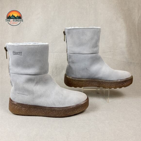 Free People Cougar Button Sueded Lambswool Waterproof Lined Winter Boots Size 9 - Picture 4 of 14